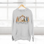 Nativity Hoodie - "The Greatest Gift of All" Fleece Christmas Sweatshirt