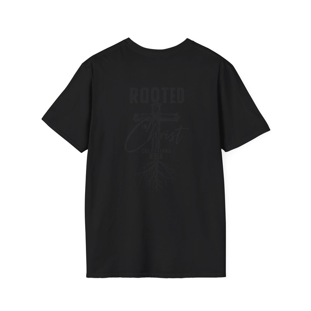 Rooted in Christ Christian Cross T-Shirt