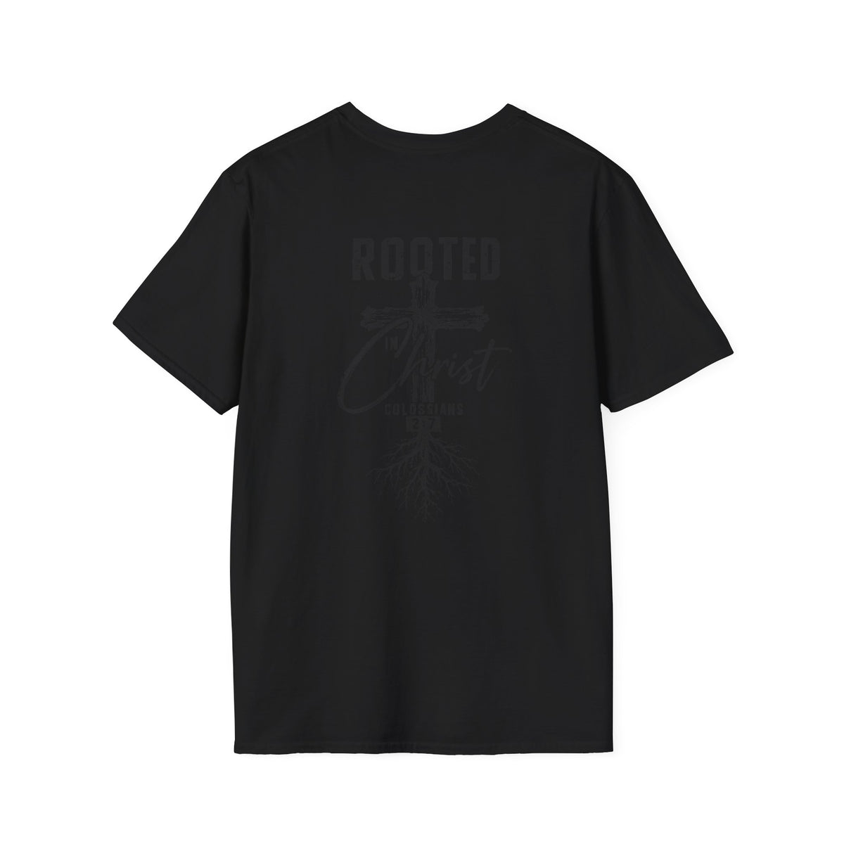 Rooted in Christ Christian Cross T-Shirt