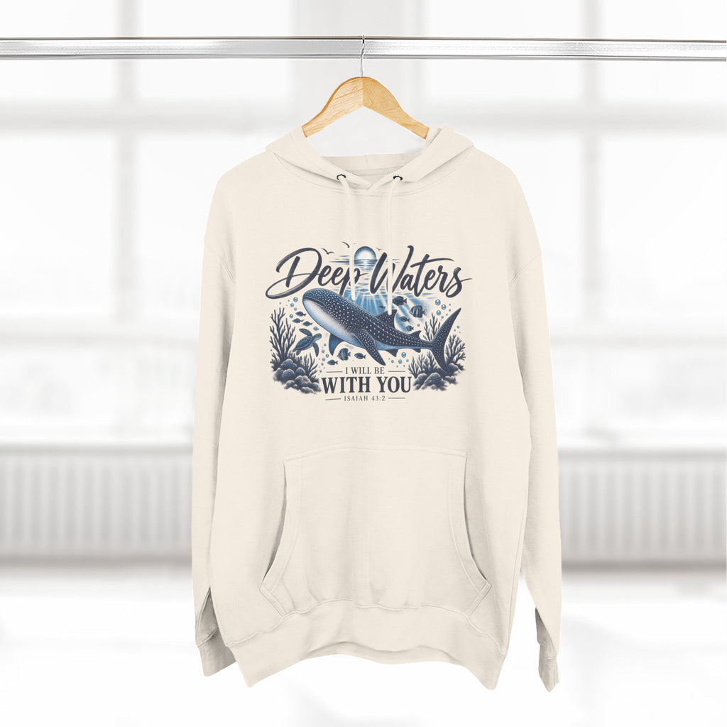 Deep Waters Whale Hoodie – "Deep Waters With You" Nautical Graphic Hoodie
