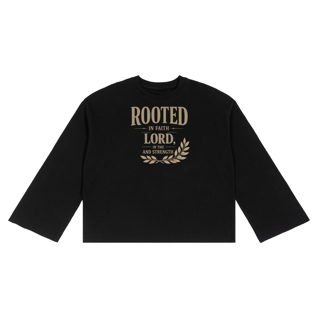Unisex Waffle Raw Edge T-Shirt