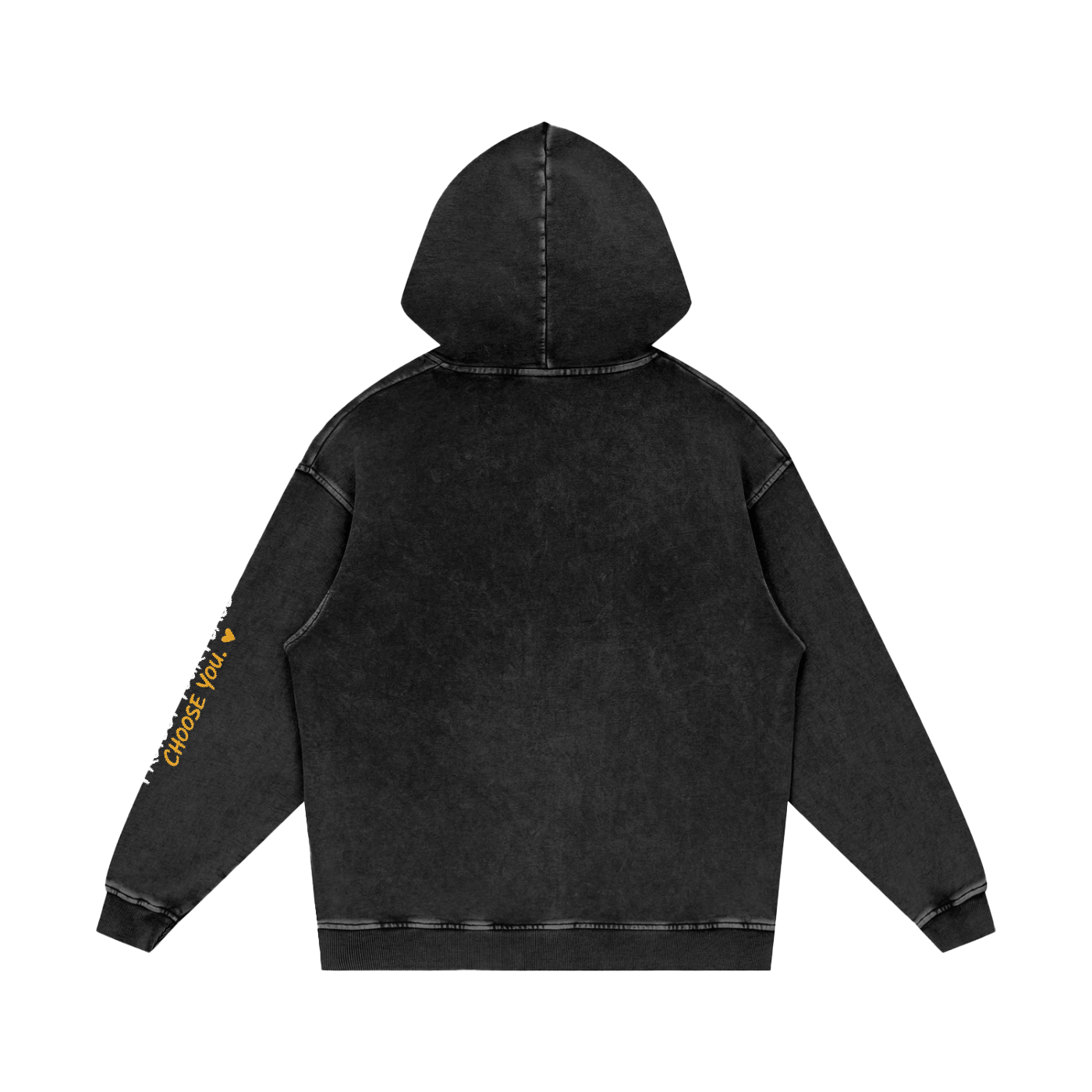 Snow Washed Loose Cotton Hoodie