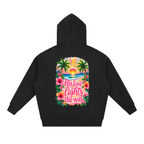 His Love Lights the Way Tropical Sunset Oversized Zip Hoodie