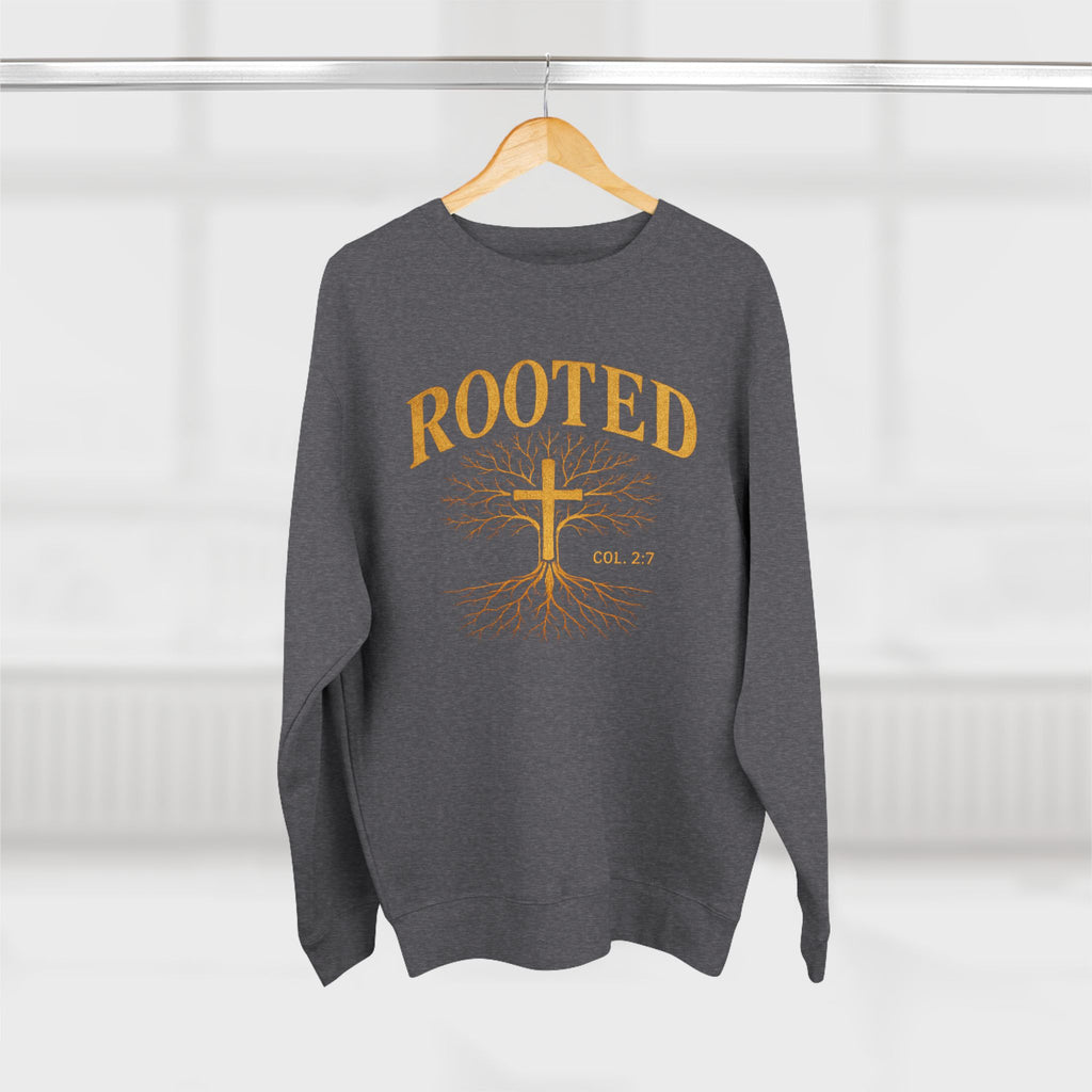 Rooted Cross Sweatshirt — Christian Faith Crewneck