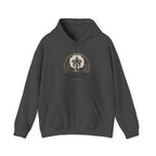 Christian Hoodie – “Elevated by Grace” Cross Sweatshirt (Colossians 3:2)