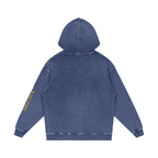 Snow Washed Loose Cotton Hoodie
