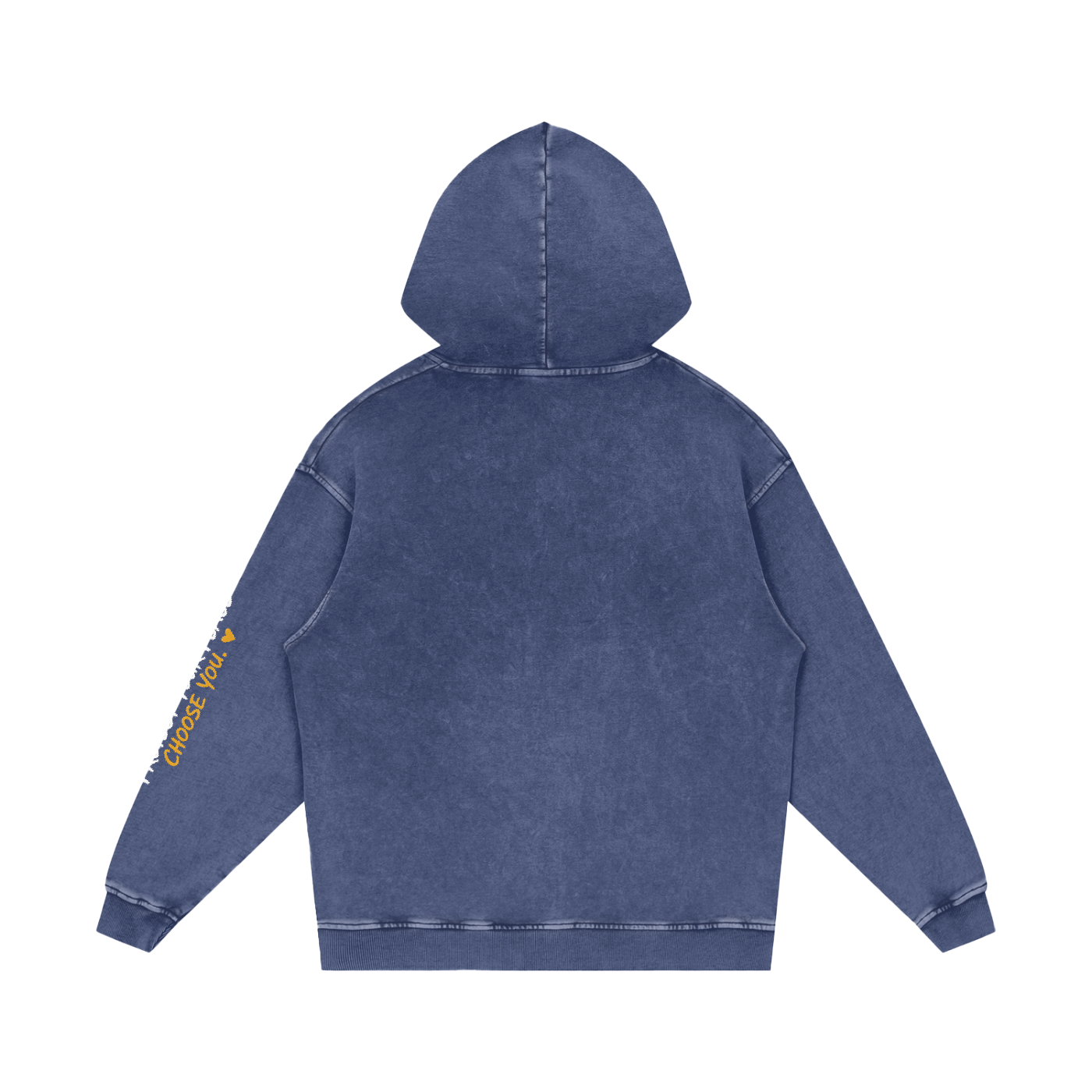 Snow Washed Loose Cotton Hoodie