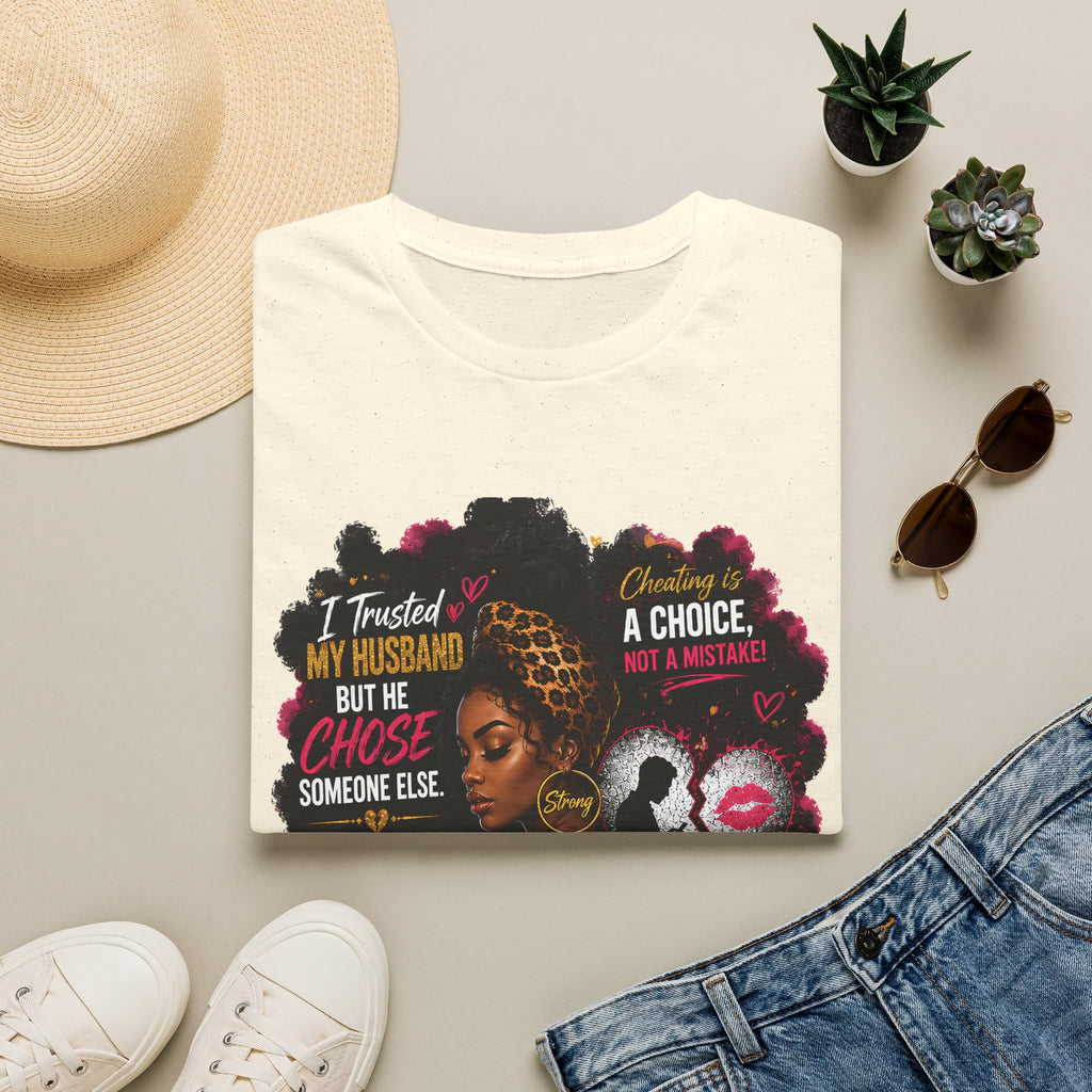 I Trusted My Husband But He Chose Someone Else" Afrocentric Empowerment Tee