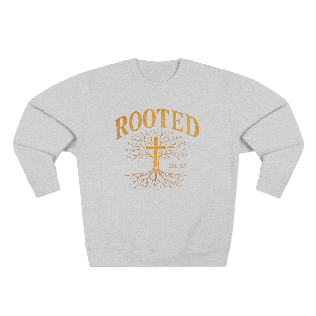 Rooted Cross Sweatshirt — Christian Faith Crewneck