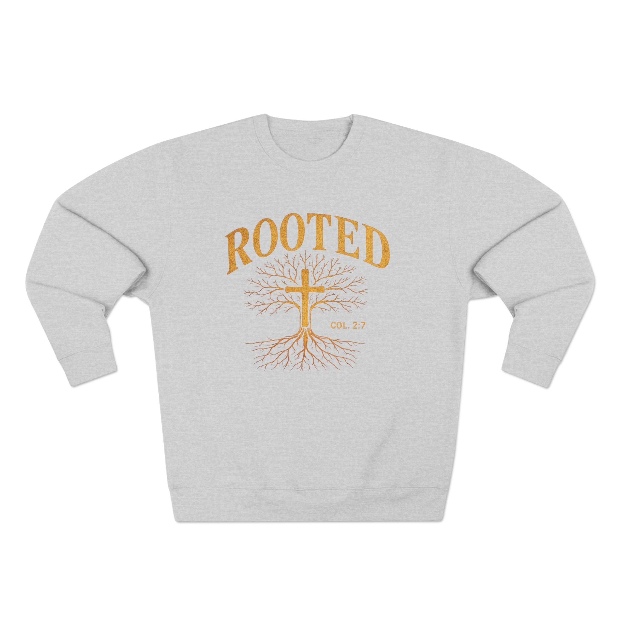 Rooted Cross Sweatshirt — Christian Faith Crewneck