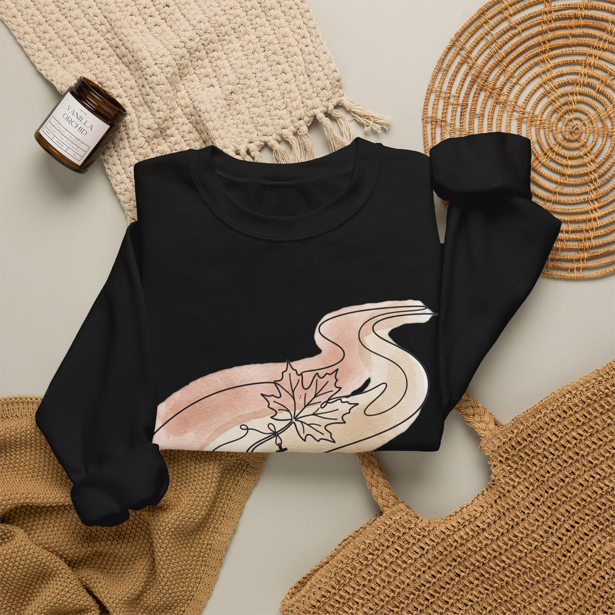 Peace Like a River Sweatshirt | Christian Autumn, Fall Leaves Scripture