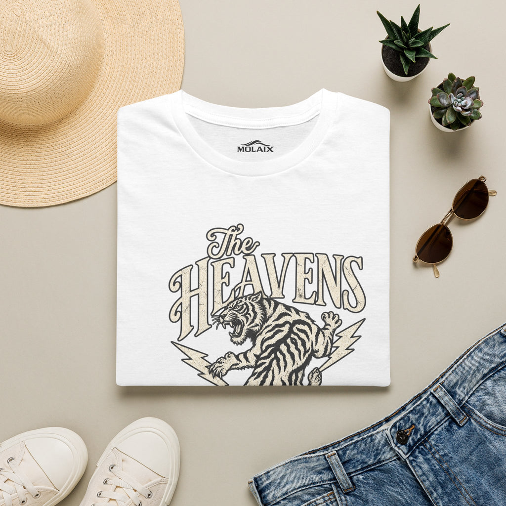 The Heavens Roaring Tiger T-Shirt — Vintage Lightning Rock Graphic Tee