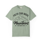 Faith Can Move Mountains T-Shirt — Matthew 17:20 Christian Tee