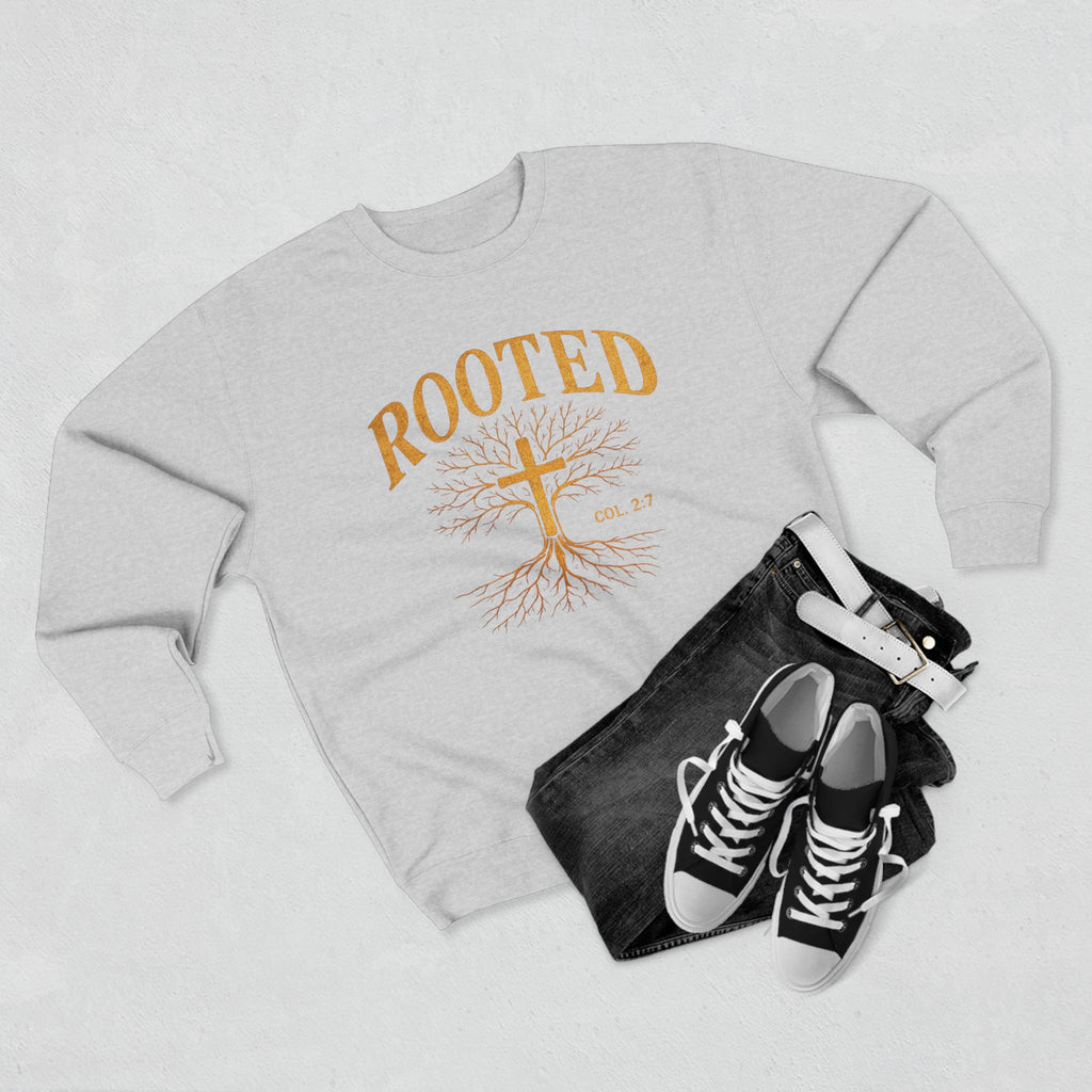 Rooted Cross Sweatshirt — Christian Faith Crewneck