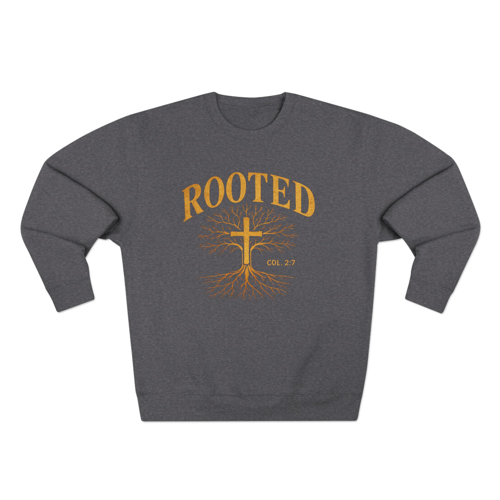 Rooted Cross Sweatshirt — Christian Faith Crewneck