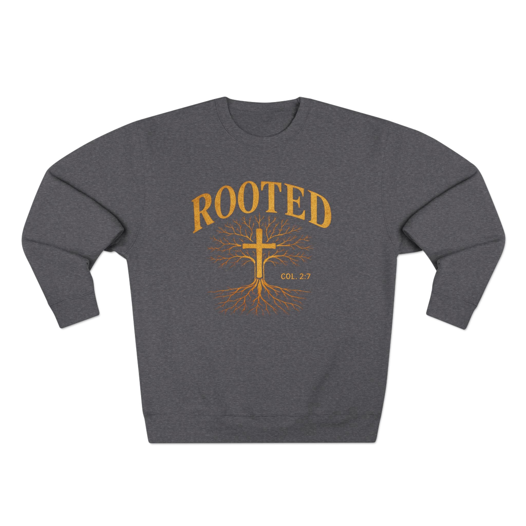 Rooted Cross Sweatshirt — Christian Faith Crewneck