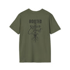 Rooted in Christ Christian Cross T-Shirt