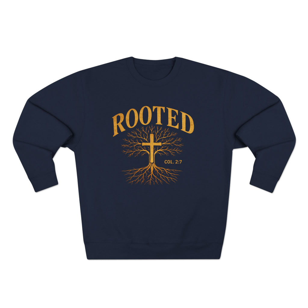 Rooted Cross Sweatshirt — Christian Faith Crewneck
