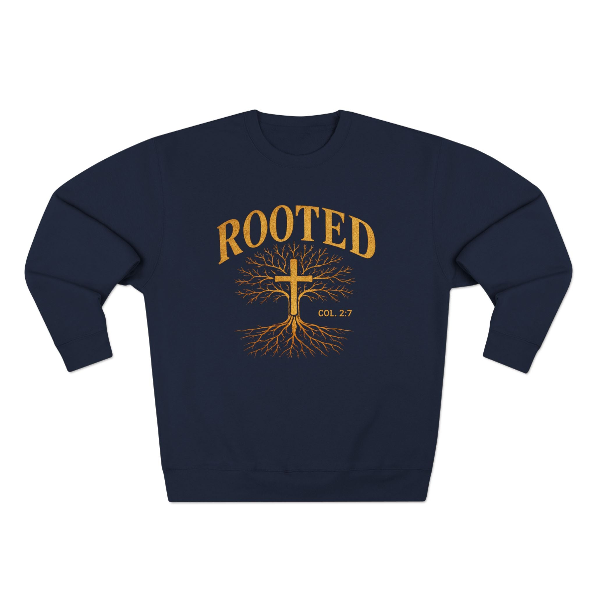 Rooted Cross Sweatshirt — Christian Faith Crewneck
