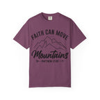 Faith Can Move Mountains T-Shirt — Matthew 17:20 Christian Tee