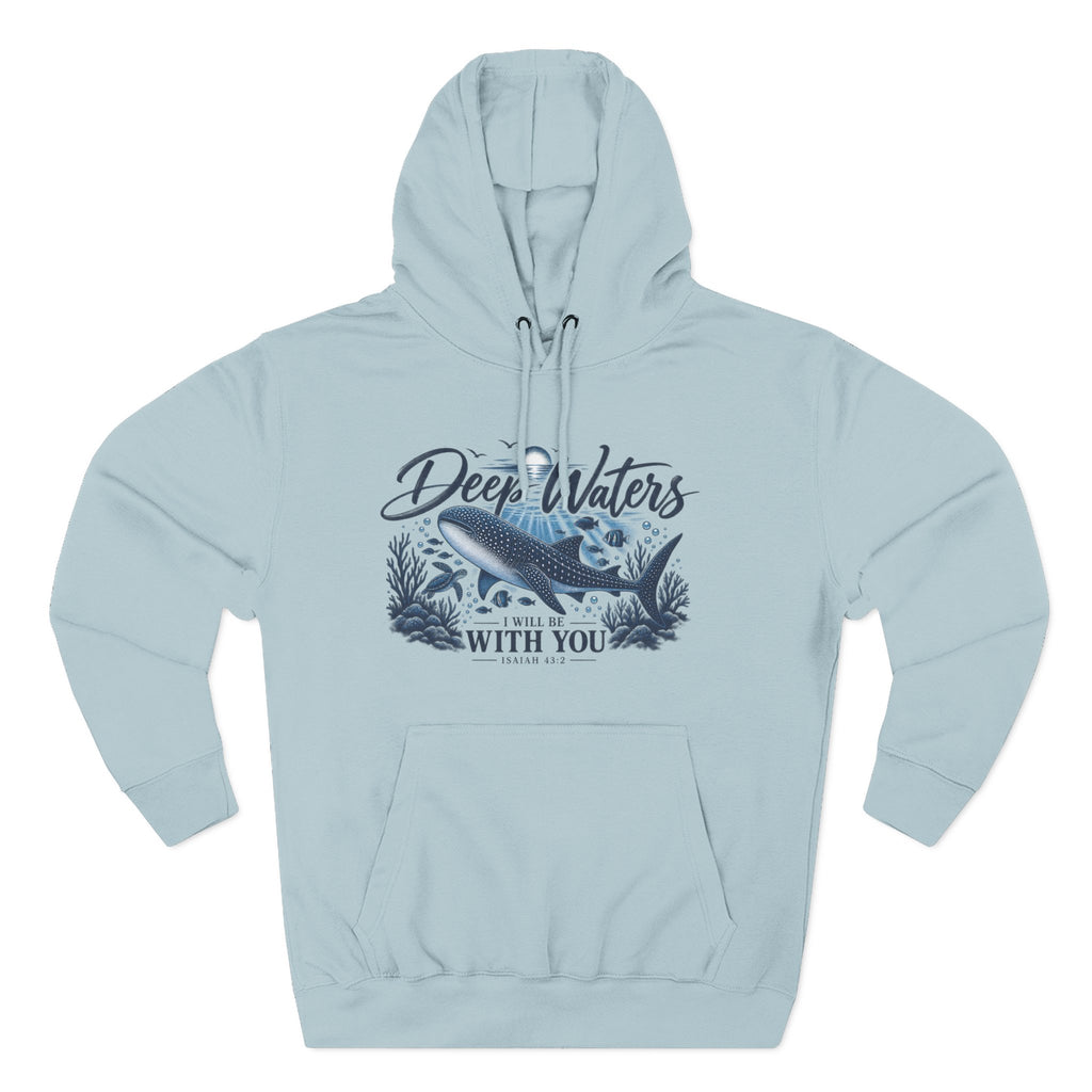 Deep Waters Whale Hoodie – "Deep Waters With You" Nautical Graphic Hoodie
