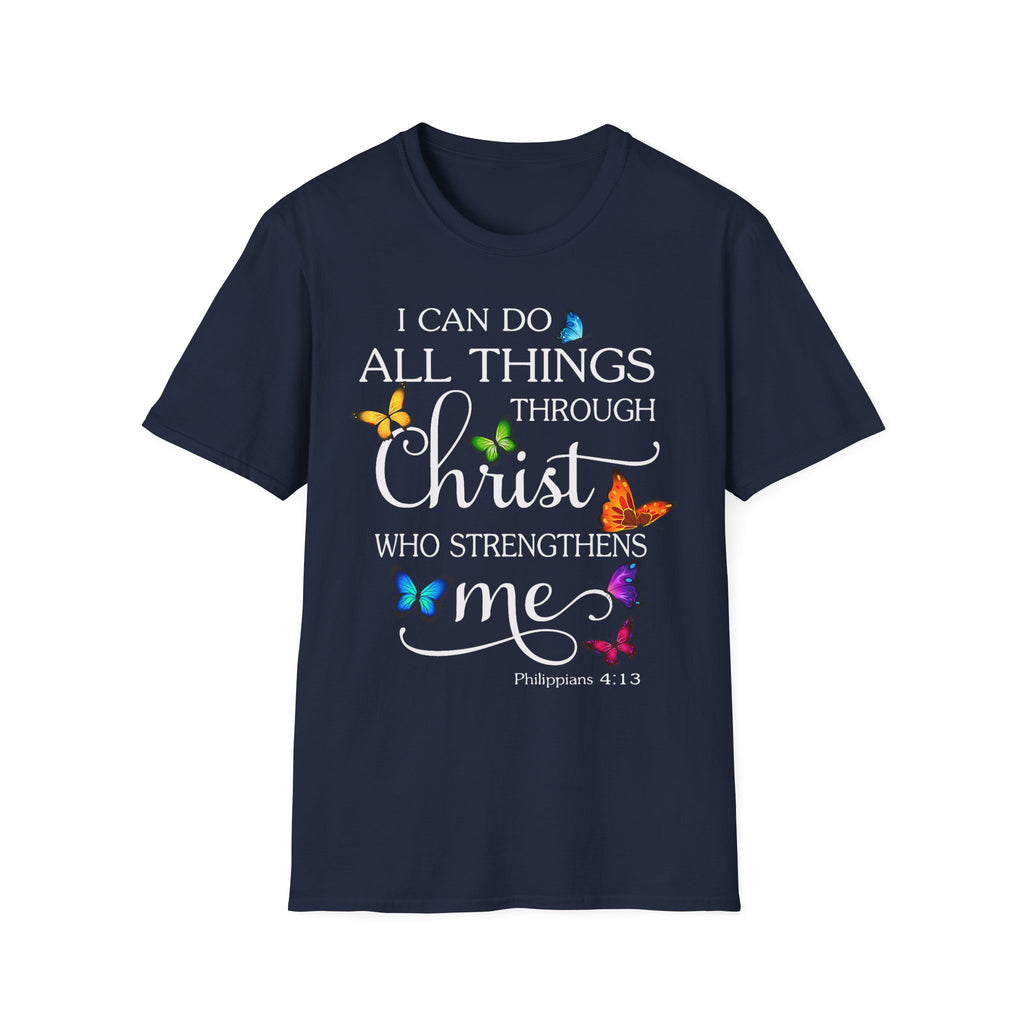 I Can Do All Things Through Christ T-Shirt — Inspirational Christian Faith Tee
