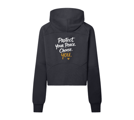 Cropped Half-Zip Hoodie