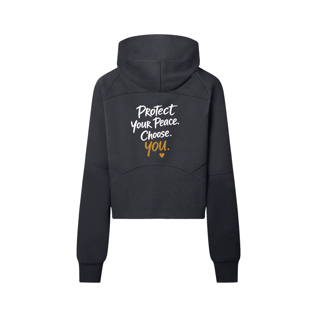 Cropped Half-Zip Hoodie