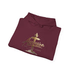Ascension Christian Hoodie – Faith Cross Pullover for Church & Easter