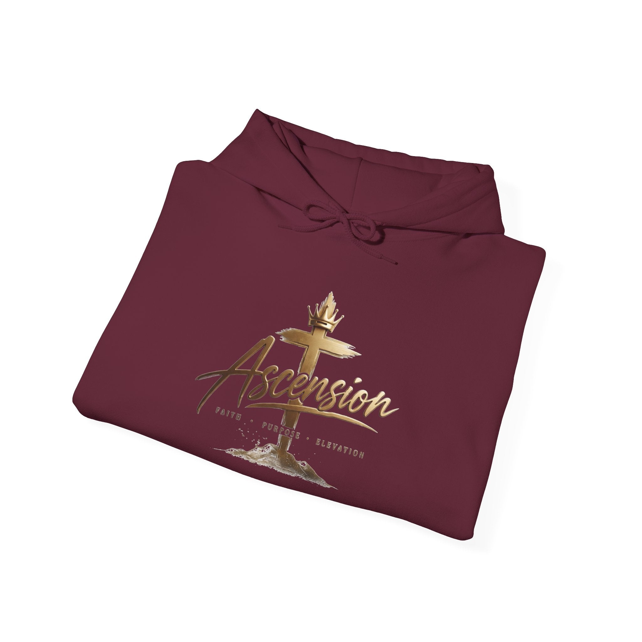 Ascension Christian Hoodie – Faith Cross Pullover for Church & Easter