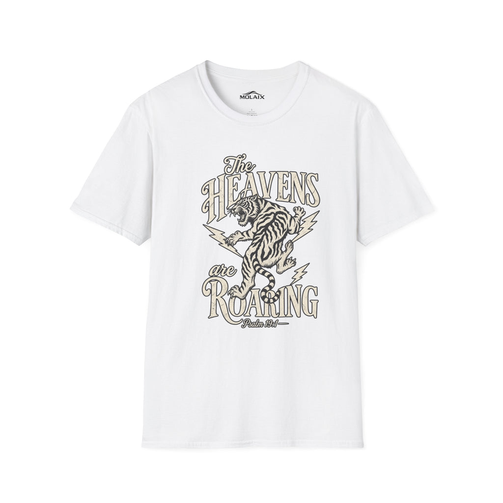 The Heavens Roaring Tiger T-Shirt — Vintage Lightning Rock Graphic Tee
