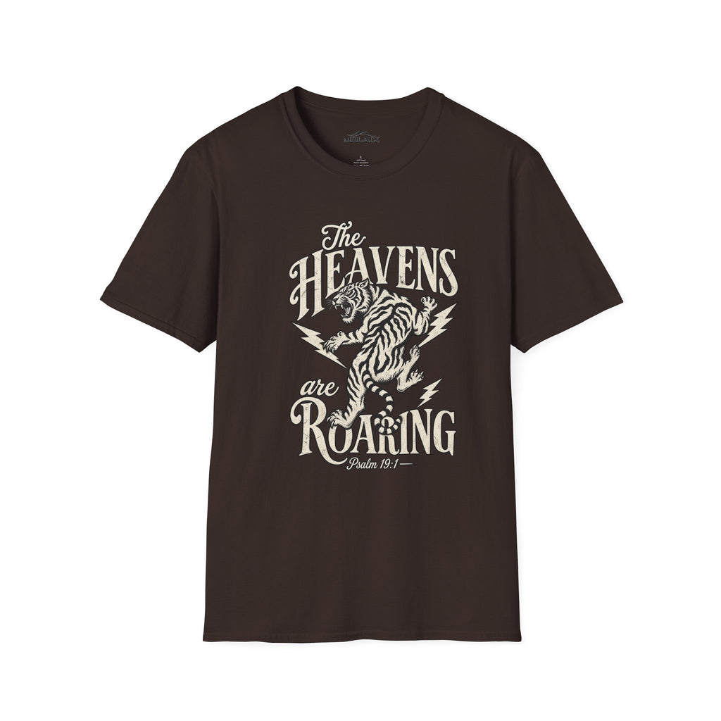 The Heavens Roaring Tiger T-Shirt — Vintage Lightning Rock Graphic Tee