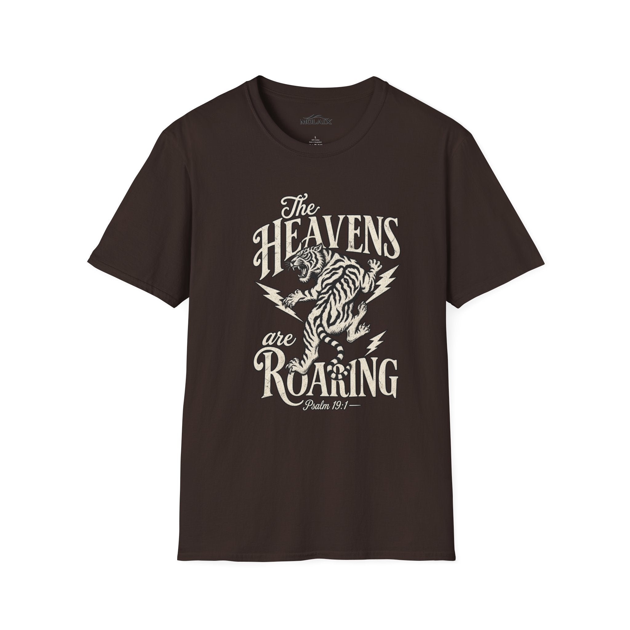The Heavens Roaring Tiger T-Shirt — Vintage Lightning Rock Graphic Tee