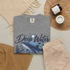 Deep Waters Whale T-Shirt — "Deep Waters I Will Be With You" Ocean Graphic Tee