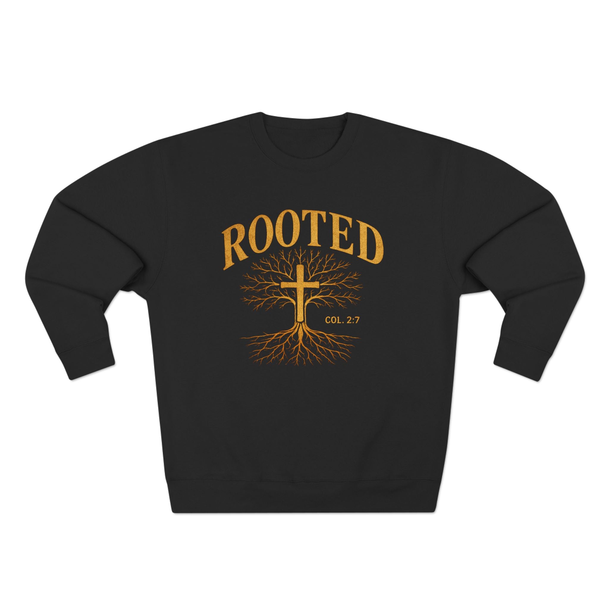 Rooted Cross Sweatshirt — Christian Faith Crewneck