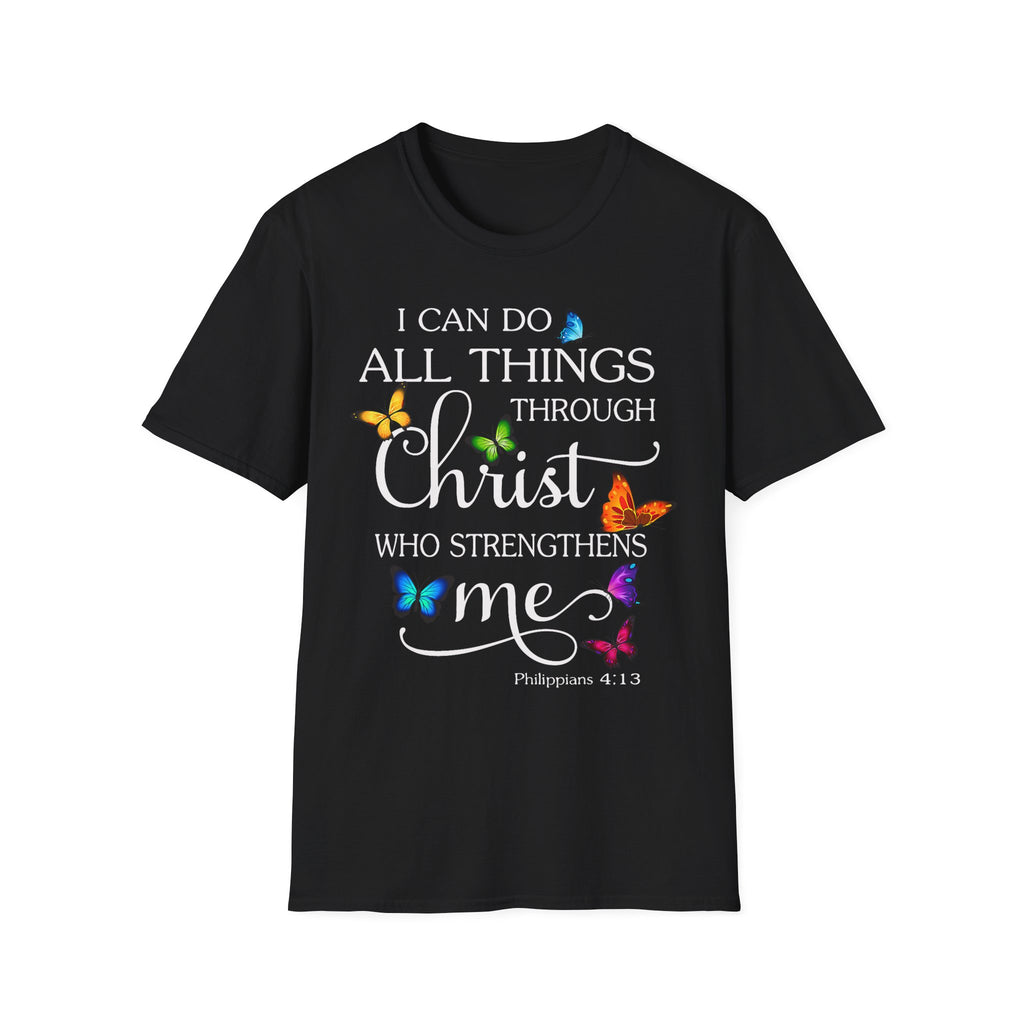 I Can Do All Things Through Christ T-Shirt — Inspirational Christian Faith Tee