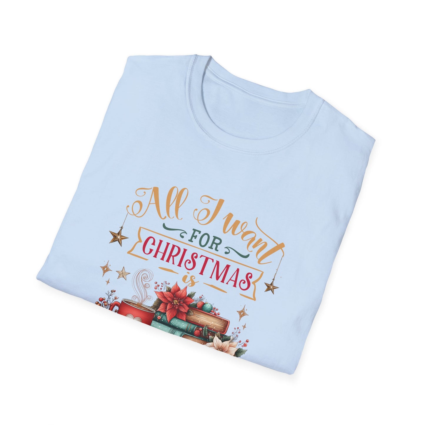 Christmas Book Lover T-Shirt – More Books Tee