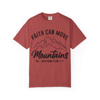 Faith Can Move Mountains T-Shirt — Matthew 17:20 Christian Tee