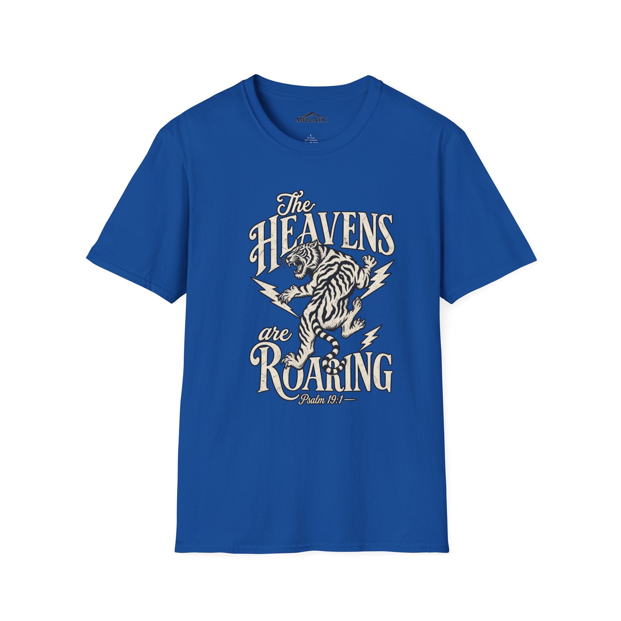 The Heavens Roaring Tiger T-Shirt — Vintage Lightning Rock Graphic Tee