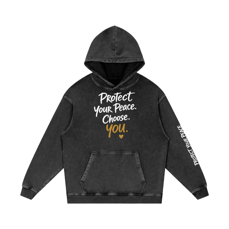 Elevate Your Style with Our Snow Washed Cotton Hoodie