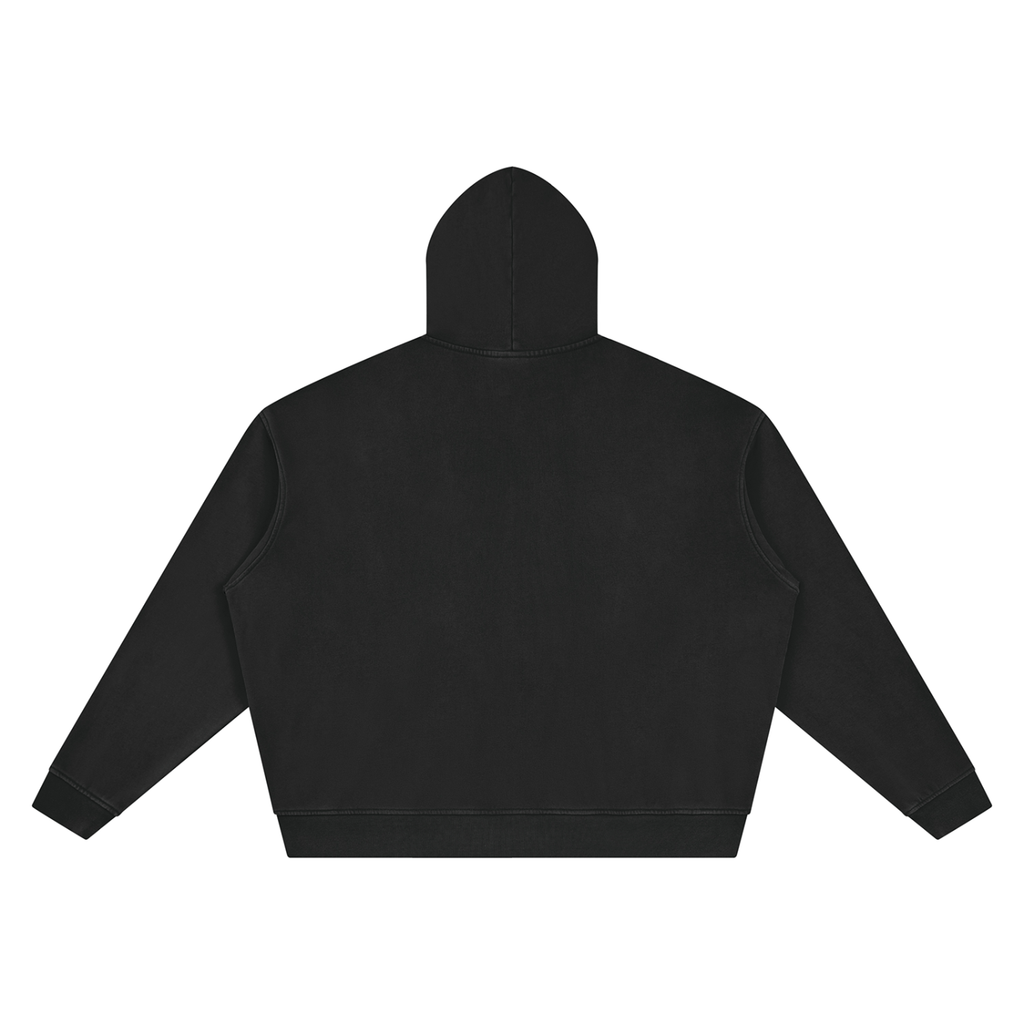 Unisex Vintage Wash Full Zip Boxy Hoodie