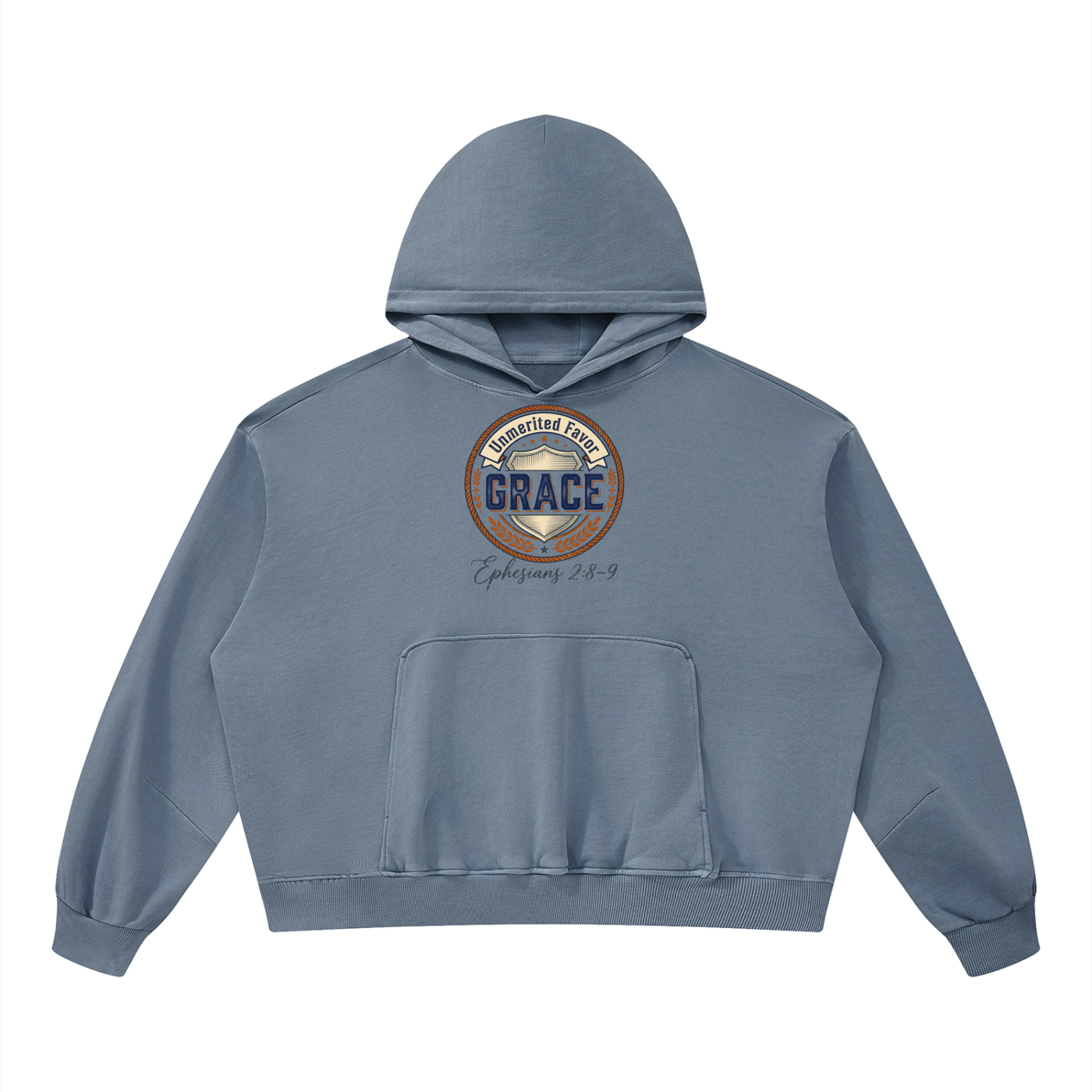 Unisex Boxy Vintage Washed Hoodie