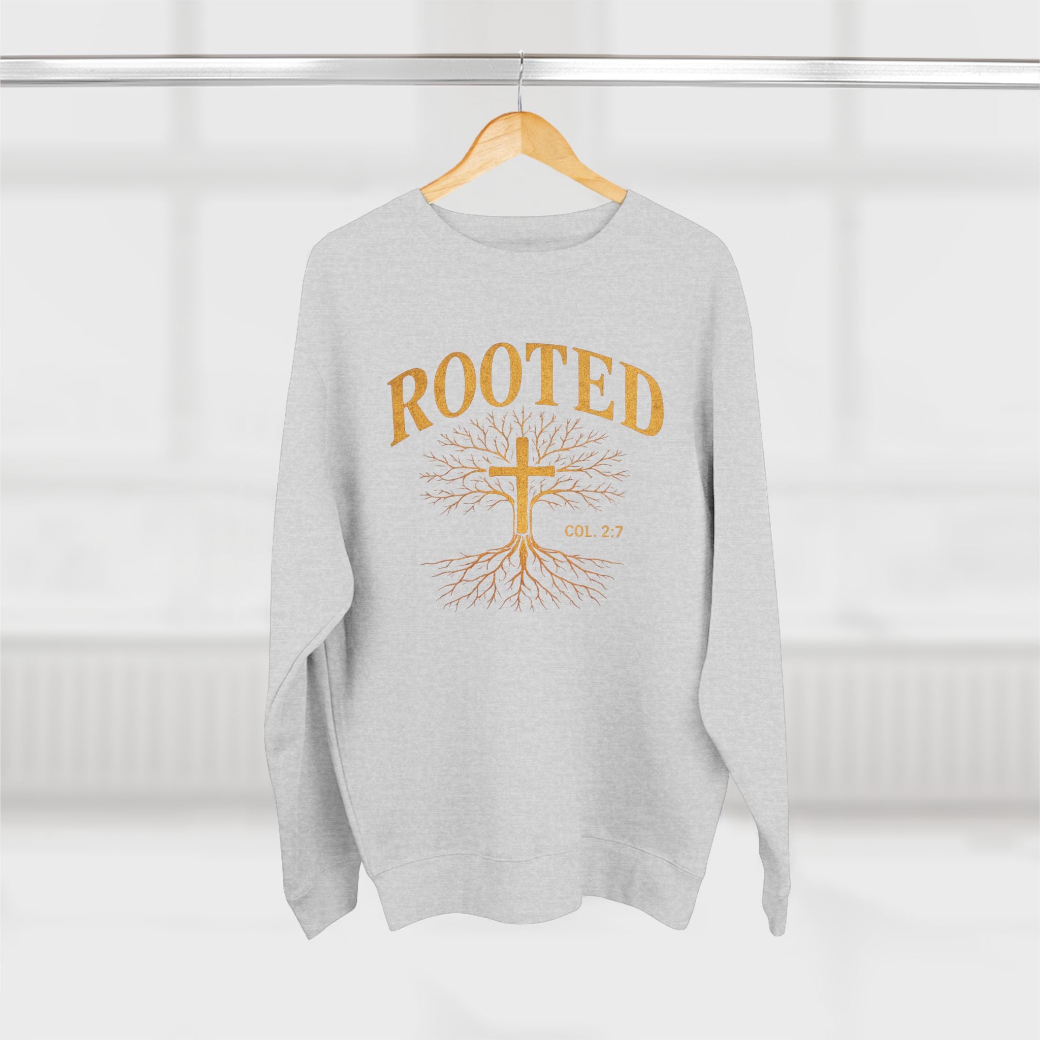 Rooted Cross Sweatshirt — Christian Faith Crewneck