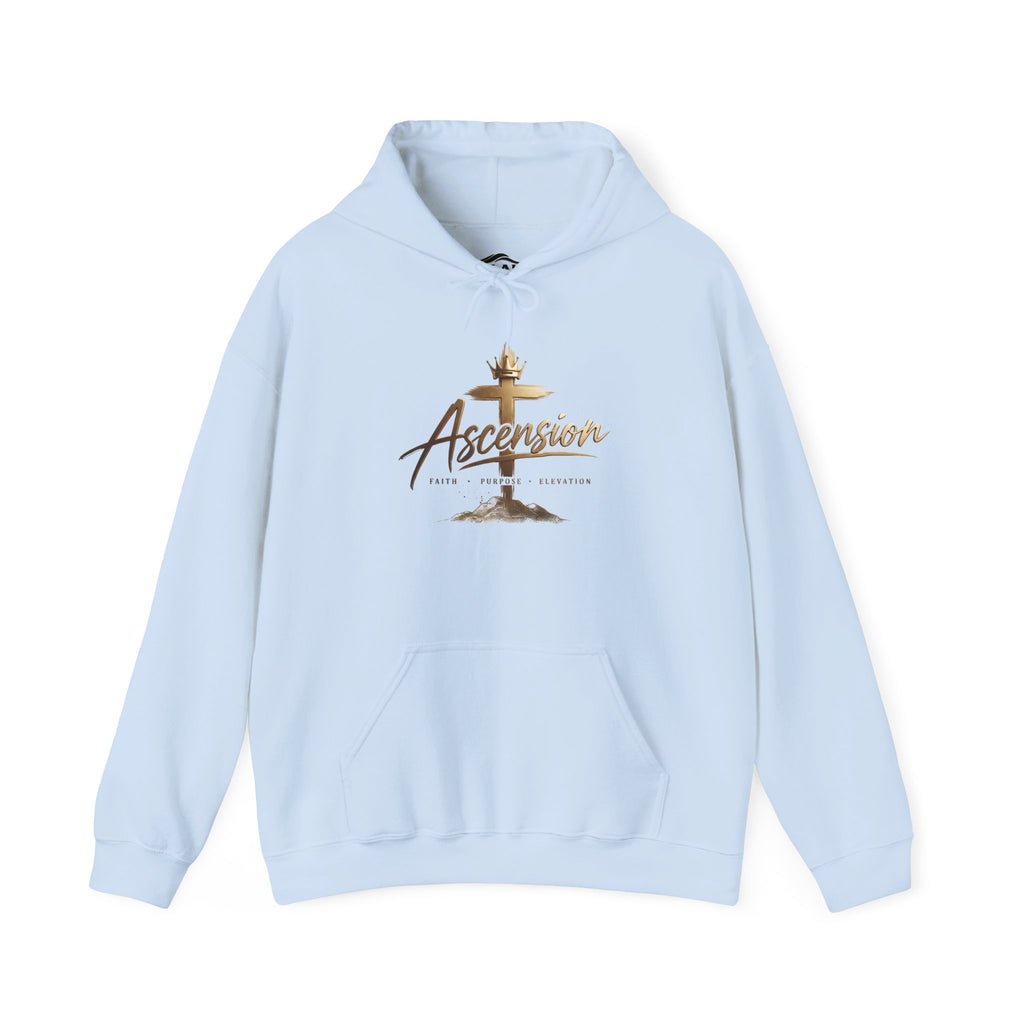 Ascension Christian Hoodie – Faith Cross Pullover for Church & Easter