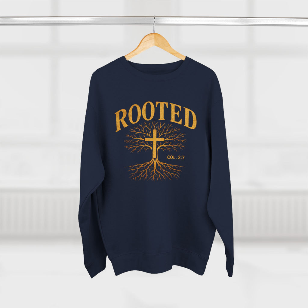 Rooted Cross Sweatshirt — Christian Faith Crewneck