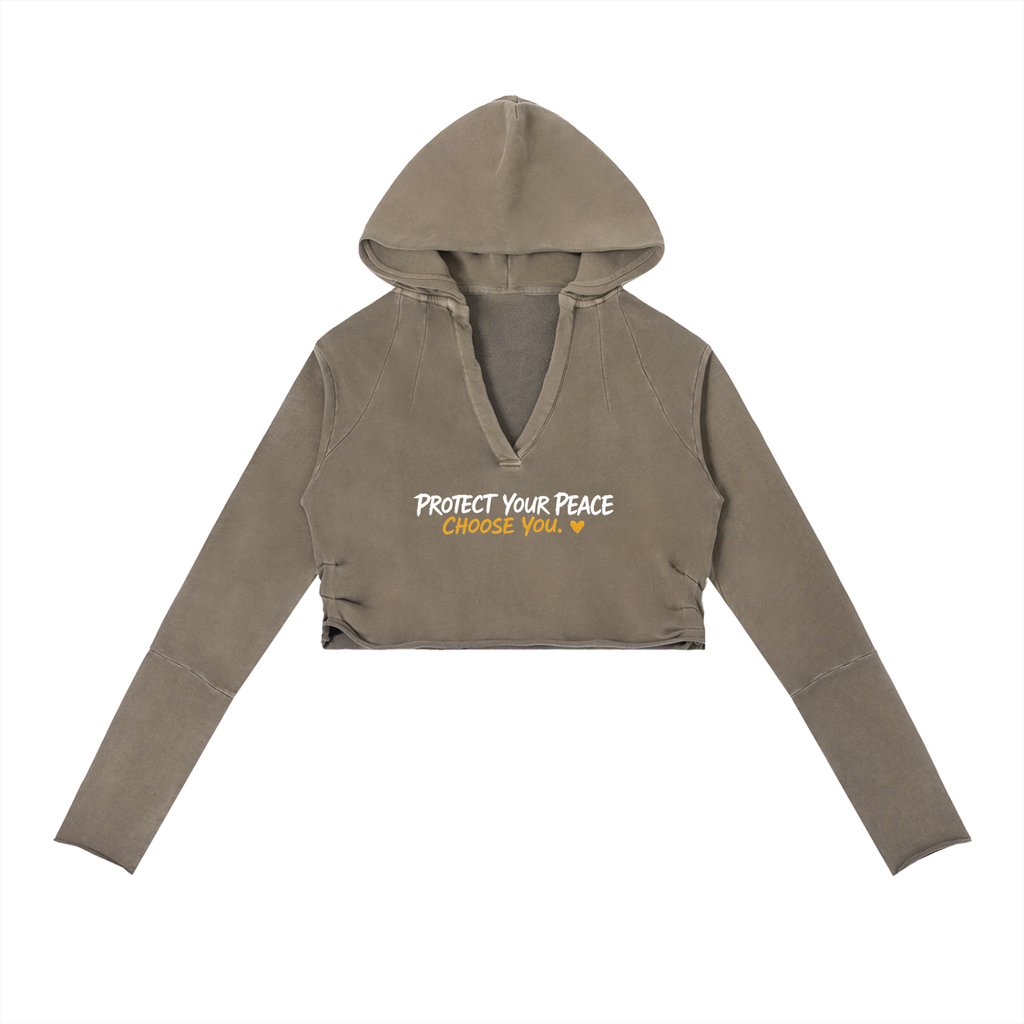 Protect Your Peace Vintage Washed Hoodie & Pants Set
