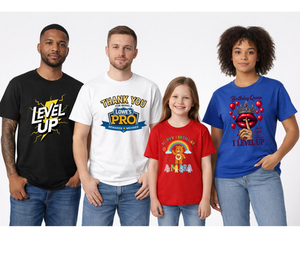 Custom T-Shirt Design - Create Your Own with Names, Events, Photos & More