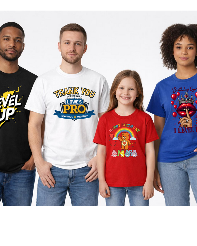 Custom T-Shirt Design - Create Your Own with Names, Events, Photos & More