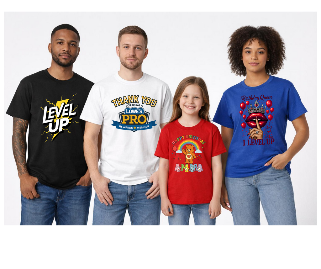 Custom T-Shirt Design - Create Your Own with Names, Events, Photos & More
