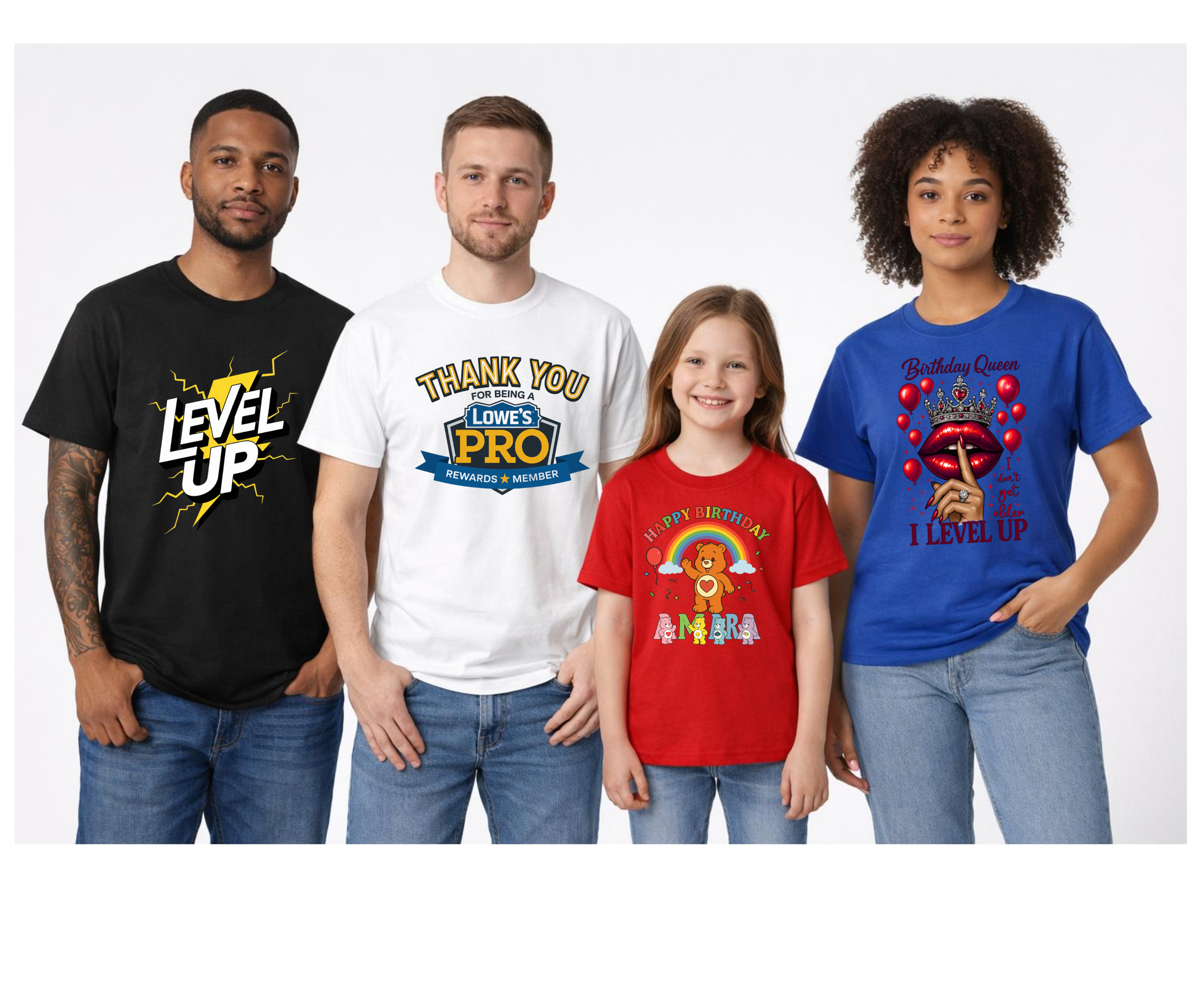 Custom T-Shirt Design - Create Your Own with Names, Events, Photos & More